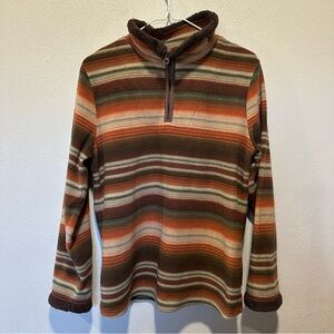 Striped Brown and Orange Women’s Sweater